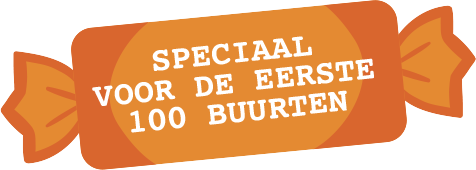 Speciaal voor de eerste 100 buurten